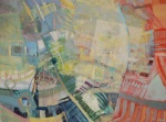 Poza przestrzenią - oil on canvas, 150 x 200 cm, 2009