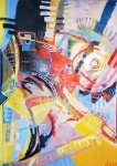 Poza przestrzenią - 220x170 cm, oil on canvas, 2008