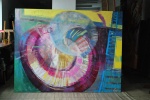 Last Lap - oil on canvas, 170x220 cm, 2008 - in studio