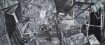 BEAta Pflanz, 64 razy w poszukiwaniu wyjścia, 3painting, 3x120x90 cm, iol on canvas